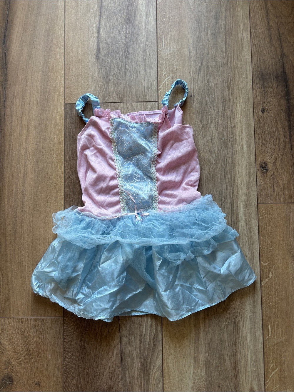 Pink & Light Blue Tulle Princess Kids Costume Dress